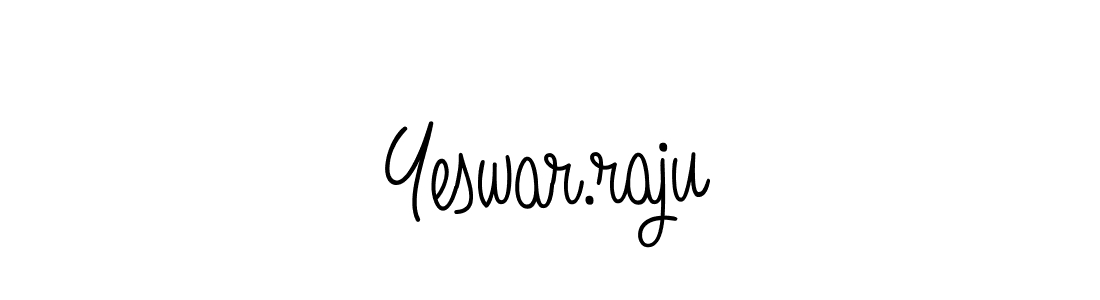 You should practise on your own different ways (Angelique-Rose-font-FFP) to write your name (Yeswar.raju) in signature. don't let someone else do it for you. Yeswar.raju signature style 5 images and pictures png