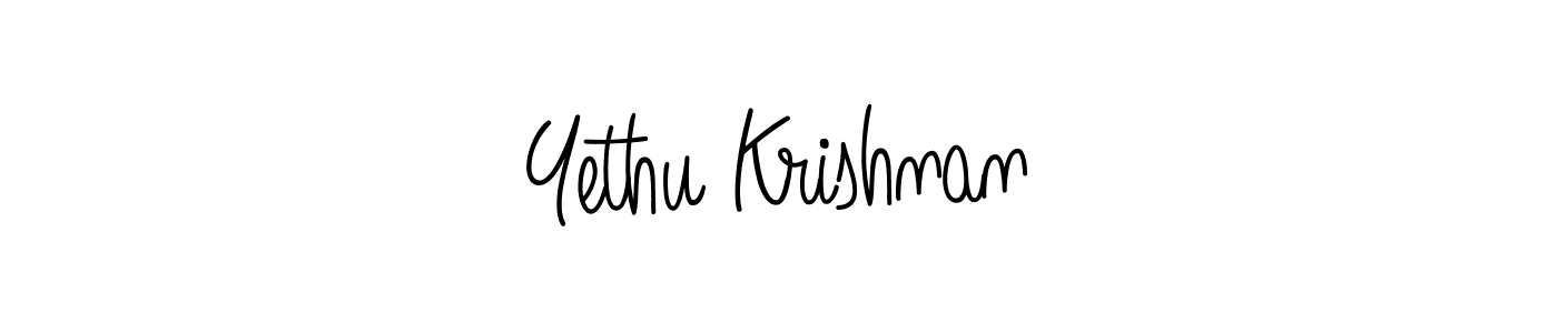 How to Draw Yethu Krishnan signature style? Angelique-Rose-font-FFP is a latest design signature styles for name Yethu Krishnan. Yethu Krishnan signature style 5 images and pictures png