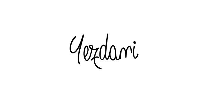 Create a beautiful signature design for name Yezdani. With this signature (Angelique-Rose-font-FFP) fonts, you can make a handwritten signature for free. Yezdani signature style 5 images and pictures png