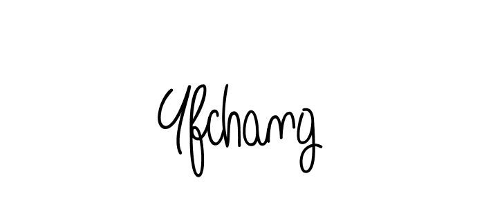 How to make Yfchang name signature. Use Angelique-Rose-font-FFP style for creating short signs online. This is the latest handwritten sign. Yfchang signature style 5 images and pictures png