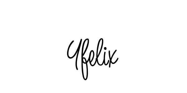 How to make Yfelix signature? Angelique-Rose-font-FFP is a professional autograph style. Create handwritten signature for Yfelix name. Yfelix signature style 5 images and pictures png