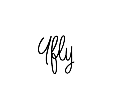 Make a beautiful signature design for name Yfly. With this signature (Angelique-Rose-font-FFP) style, you can create a handwritten signature for free. Yfly signature style 5 images and pictures png