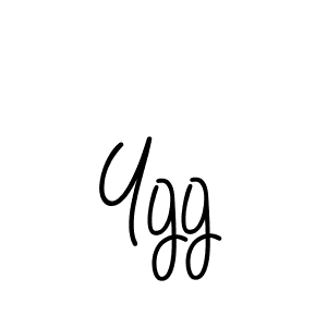 You should practise on your own different ways (Angelique-Rose-font-FFP) to write your name (Ygg) in signature. don't let someone else do it for you. Ygg signature style 5 images and pictures png