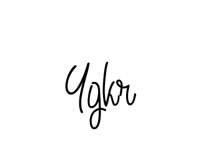 You should practise on your own different ways (Angelique-Rose-font-FFP) to write your name (Ygkr) in signature. don't let someone else do it for you. Ygkr signature style 5 images and pictures png