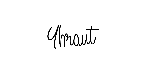 How to make Yhraut name signature. Use Angelique-Rose-font-FFP style for creating short signs online. This is the latest handwritten sign. Yhraut signature style 5 images and pictures png