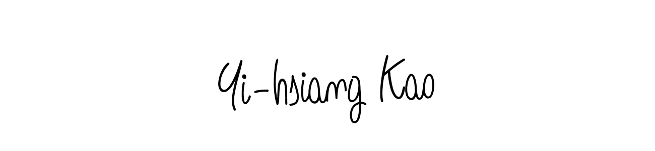 How to make Yi-hsiang Kao signature? Angelique-Rose-font-FFP is a professional autograph style. Create handwritten signature for Yi-hsiang Kao name. Yi-hsiang Kao signature style 5 images and pictures png