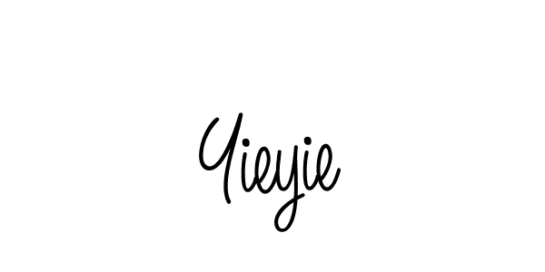 Make a beautiful signature design for name Yieyie. With this signature (Angelique-Rose-font-FFP) style, you can create a handwritten signature for free. Yieyie signature style 5 images and pictures png