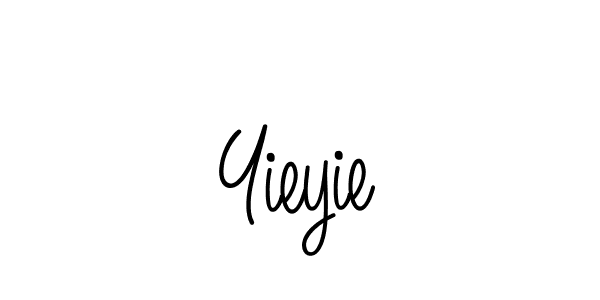 Also we have Yieyie name is the best signature style. Create professional handwritten signature collection using Angelique-Rose-font-FFP autograph style. Yieyie signature style 5 images and pictures png