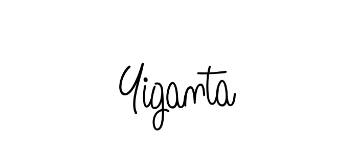 How to make Yiganta signature? Angelique-Rose-font-FFP is a professional autograph style. Create handwritten signature for Yiganta name. Yiganta signature style 5 images and pictures png