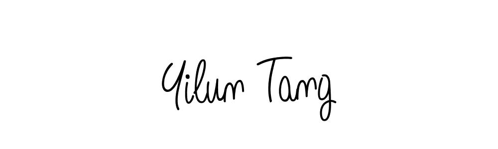 Make a beautiful signature design for name Yilun Tang. With this signature (Angelique-Rose-font-FFP) style, you can create a handwritten signature for free. Yilun Tang signature style 5 images and pictures png