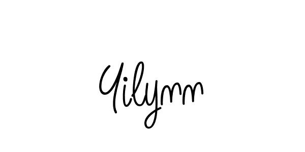 How to make Yilynn name signature. Use Angelique-Rose-font-FFP style for creating short signs online. This is the latest handwritten sign. Yilynn signature style 5 images and pictures png