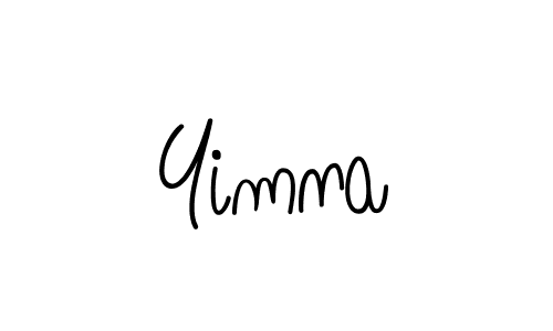 How to Draw Yimna signature style? Angelique-Rose-font-FFP is a latest design signature styles for name Yimna. Yimna signature style 5 images and pictures png