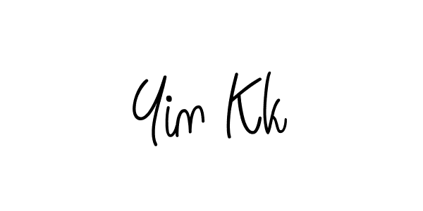 Yin Kk stylish signature style. Best Handwritten Sign (Angelique-Rose-font-FFP) for my name. Handwritten Signature Collection Ideas for my name Yin Kk. Yin Kk signature style 5 images and pictures png