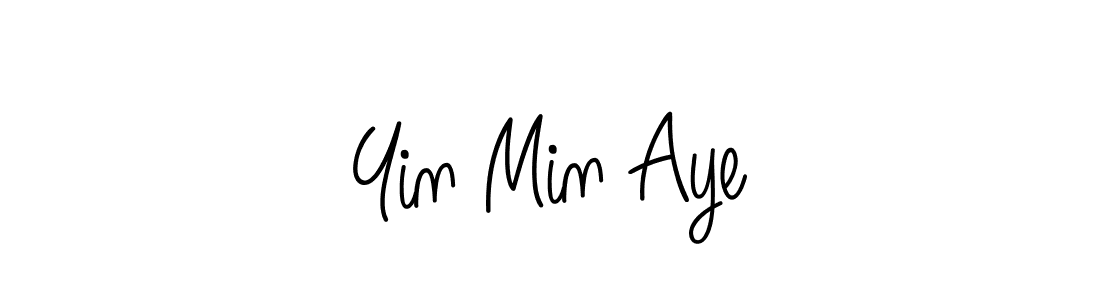 Create a beautiful signature design for name Yin Min Aye. With this signature (Angelique-Rose-font-FFP) fonts, you can make a handwritten signature for free. Yin Min Aye signature style 5 images and pictures png