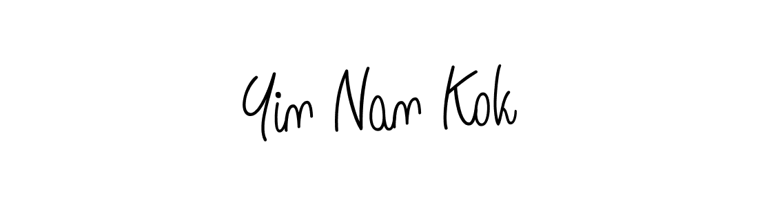 Make a beautiful signature design for name Yin Nan Kok. With this signature (Angelique-Rose-font-FFP) style, you can create a handwritten signature for free. Yin Nan Kok signature style 5 images and pictures png