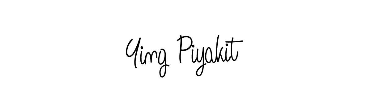 Make a beautiful signature design for name Ying Piyakit. With this signature (Angelique-Rose-font-FFP) style, you can create a handwritten signature for free. Ying Piyakit signature style 5 images and pictures png