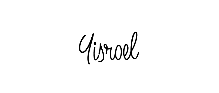 if you are searching for the best signature style for your name Yisroel. so please give up your signature search. here we have designed multiple signature styles  using Angelique-Rose-font-FFP. Yisroel signature style 5 images and pictures png