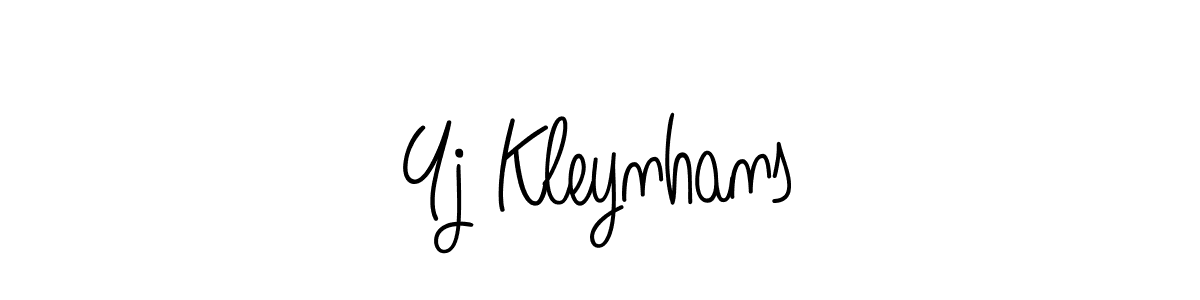 Use a signature maker to create a handwritten signature online. With this signature software, you can design (Angelique-Rose-font-FFP) your own signature for name Yj Kleynhans. Yj Kleynhans signature style 5 images and pictures png