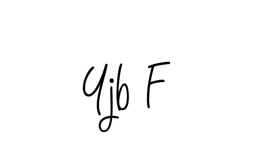 You should practise on your own different ways (Angelique-Rose-font-FFP) to write your name (Yjb F) in signature. don't let someone else do it for you. Yjb F signature style 5 images and pictures png