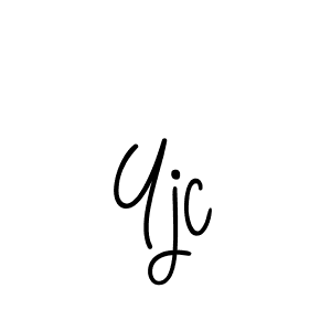 Make a beautiful signature design for name Yjc. With this signature (Angelique-Rose-font-FFP) style, you can create a handwritten signature for free. Yjc signature style 5 images and pictures png