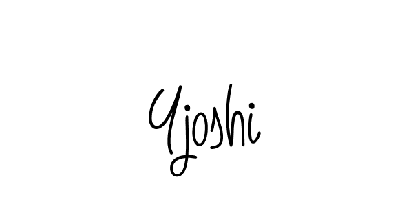 The best way (Angelique-Rose-font-FFP) to make a short signature is to pick only two or three words in your name. The name Yjoshi include a total of six letters. For converting this name. Yjoshi signature style 5 images and pictures png