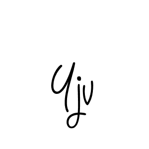 Create a beautiful signature design for name Yjv. With this signature (Angelique-Rose-font-FFP) fonts, you can make a handwritten signature for free. Yjv signature style 5 images and pictures png