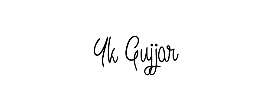 Make a beautiful signature design for name Yk Gujjar. Use this online signature maker to create a handwritten signature for free. Yk Gujjar signature style 5 images and pictures png