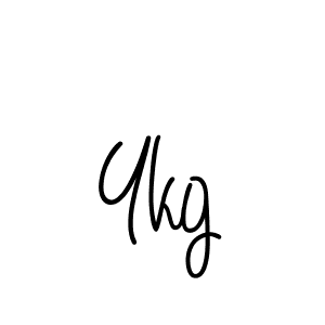 Make a beautiful signature design for name Ykg. With this signature (Angelique-Rose-font-FFP) style, you can create a handwritten signature for free. Ykg signature style 5 images and pictures png