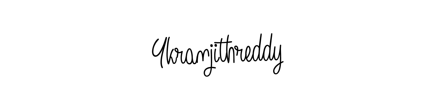 How to make Ykranjithreddy signature? Angelique-Rose-font-FFP is a professional autograph style. Create handwritten signature for Ykranjithreddy name. Ykranjithreddy signature style 5 images and pictures png