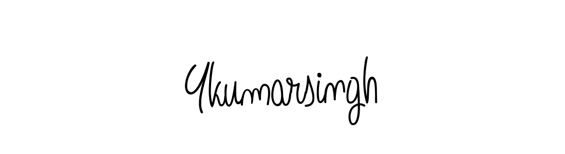 Create a beautiful signature design for name Ykumarsingh. With this signature (Angelique-Rose-font-FFP) fonts, you can make a handwritten signature for free. Ykumarsingh signature style 5 images and pictures png