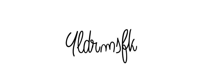 How to make Yldrmsfk name signature. Use Angelique-Rose-font-FFP style for creating short signs online. This is the latest handwritten sign. Yldrmsfk signature style 5 images and pictures png