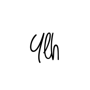 Also we have Ylh name is the best signature style. Create professional handwritten signature collection using Angelique-Rose-font-FFP autograph style. Ylh signature style 5 images and pictures png