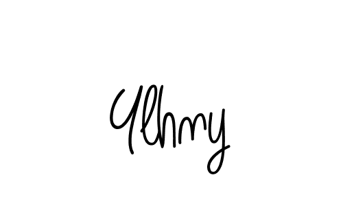 if you are searching for the best signature style for your name Ylhny. so please give up your signature search. here we have designed multiple signature styles  using Angelique-Rose-font-FFP. Ylhny signature style 5 images and pictures png