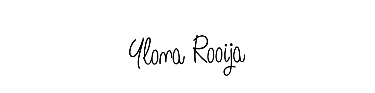 Ylona Rooija stylish signature style. Best Handwritten Sign (Angelique-Rose-font-FFP) for my name. Handwritten Signature Collection Ideas for my name Ylona Rooija. Ylona Rooija signature style 5 images and pictures png