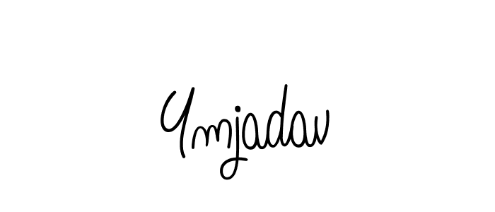 Ymjadav stylish signature style. Best Handwritten Sign (Angelique-Rose-font-FFP) for my name. Handwritten Signature Collection Ideas for my name Ymjadav. Ymjadav signature style 5 images and pictures png