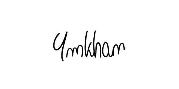 You should practise on your own different ways (Angelique-Rose-font-FFP) to write your name (Ymkhan) in signature. don't let someone else do it for you. Ymkhan signature style 5 images and pictures png