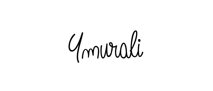 How to make Ymurali name signature. Use Angelique-Rose-font-FFP style for creating short signs online. This is the latest handwritten sign. Ymurali signature style 5 images and pictures png