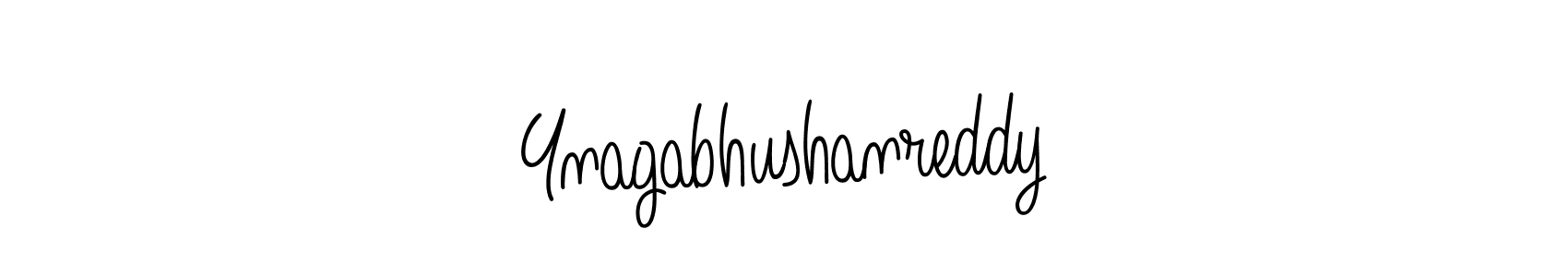 Use a signature maker to create a handwritten signature online. With this signature software, you can design (Angelique-Rose-font-FFP) your own signature for name Ynagabhushanreddy. Ynagabhushanreddy signature style 5 images and pictures png