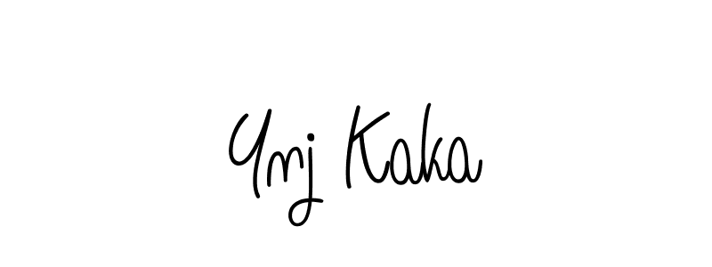 if you are searching for the best signature style for your name Ynj Kaka. so please give up your signature search. here we have designed multiple signature styles  using Angelique-Rose-font-FFP. Ynj Kaka signature style 5 images and pictures png
