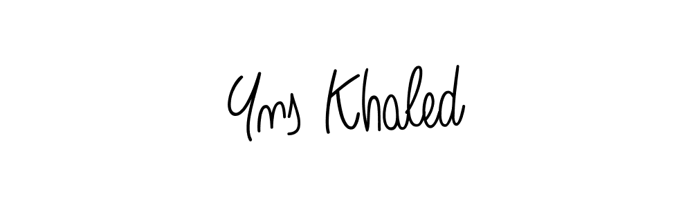 How to Draw Yns Khaled signature style? Angelique-Rose-font-FFP is a latest design signature styles for name Yns Khaled. Yns Khaled signature style 5 images and pictures png