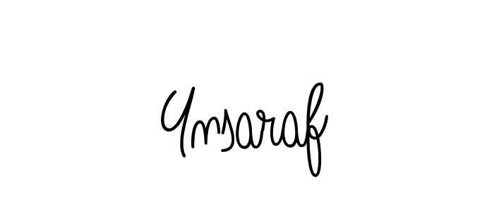 Use a signature maker to create a handwritten signature online. With this signature software, you can design (Angelique-Rose-font-FFP) your own signature for name Ynsaraf. Ynsaraf signature style 5 images and pictures png