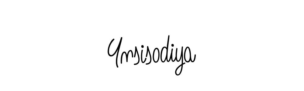 How to make Ynsisodiya name signature. Use Angelique-Rose-font-FFP style for creating short signs online. This is the latest handwritten sign. Ynsisodiya signature style 5 images and pictures png