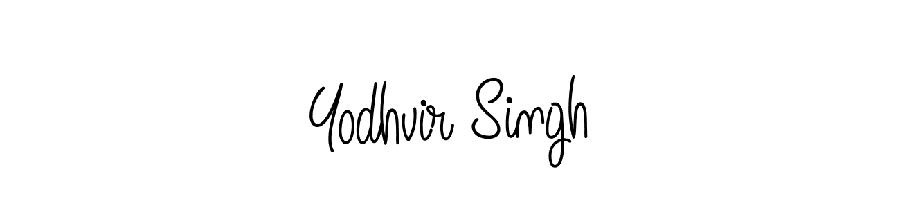 Use a signature maker to create a handwritten signature online. With this signature software, you can design (Angelique-Rose-font-FFP) your own signature for name Yodhvir Singh. Yodhvir Singh signature style 5 images and pictures png