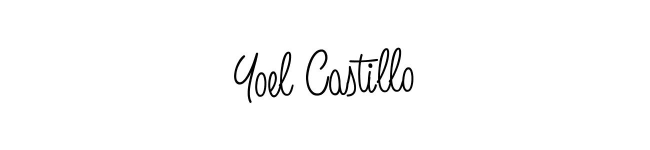 Best and Professional Signature Style for Yoel Castillo. Angelique-Rose-font-FFP Best Signature Style Collection. Yoel Castillo signature style 5 images and pictures png