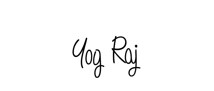 Best and Professional Signature Style for Yog Raj. Angelique-Rose-font-FFP Best Signature Style Collection. Yog Raj signature style 5 images and pictures png