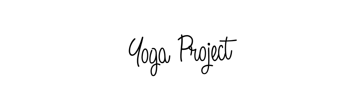 Yoga Project stylish signature style. Best Handwritten Sign (Angelique-Rose-font-FFP) for my name. Handwritten Signature Collection Ideas for my name Yoga Project. Yoga Project signature style 5 images and pictures png