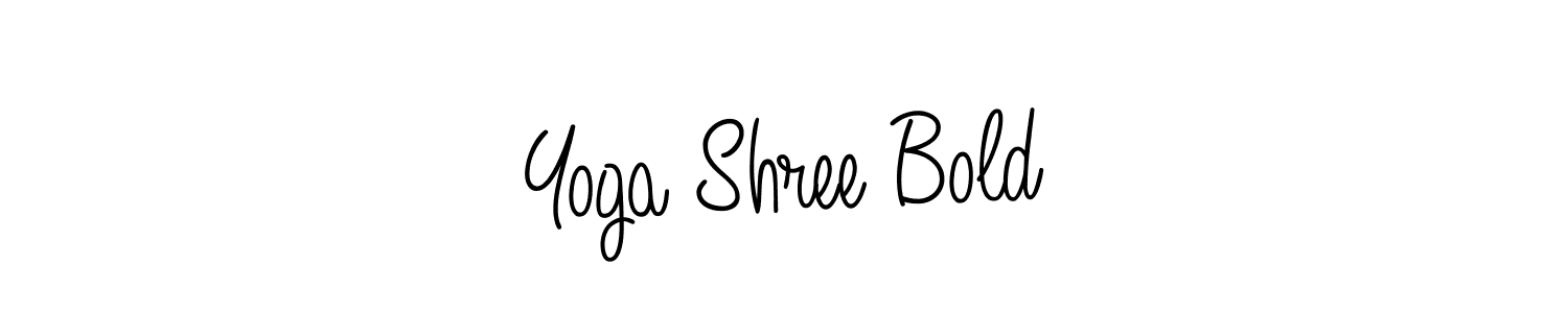 How to Draw Yoga Shree Bold signature style? Angelique-Rose-font-FFP is a latest design signature styles for name Yoga Shree Bold. Yoga Shree Bold signature style 5 images and pictures png