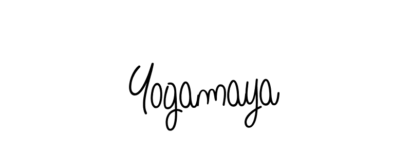 Create a beautiful signature design for name Yogamaya. With this signature (Angelique-Rose-font-FFP) fonts, you can make a handwritten signature for free. Yogamaya signature style 5 images and pictures png