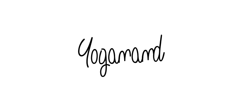 Yoganand stylish signature style. Best Handwritten Sign (Angelique-Rose-font-FFP) for my name. Handwritten Signature Collection Ideas for my name Yoganand. Yoganand signature style 5 images and pictures png