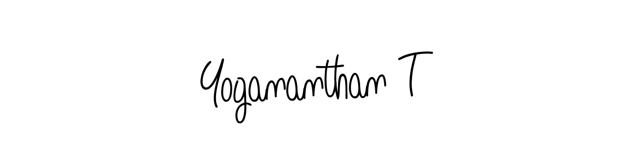 The best way (Angelique-Rose-font-FFP) to make a short signature is to pick only two or three words in your name. The name Yogananthan T include a total of six letters. For converting this name. Yogananthan T signature style 5 images and pictures png